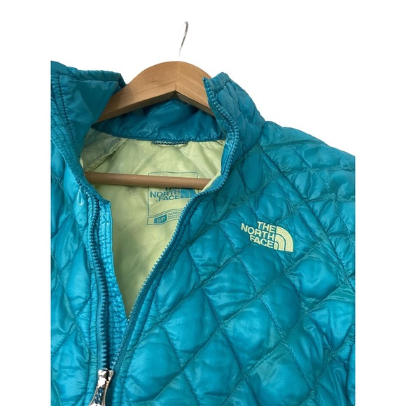NEW The North Face ThermoBall‎ Eco Jacket Women’s Jacket Blue Green Yellow Small - Picture 2 of 8